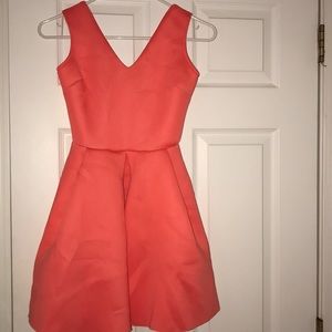 Coral/bright orange dress